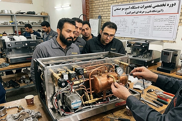 دوره تعمیر دستگاه اسپرسو ساز