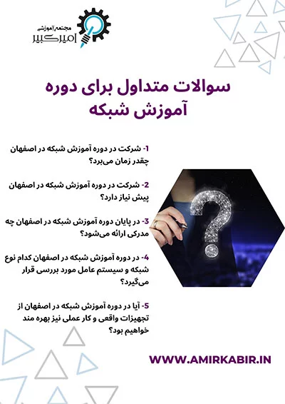 سوالات متداول برای دوره آموزش شبکه در اصفهان