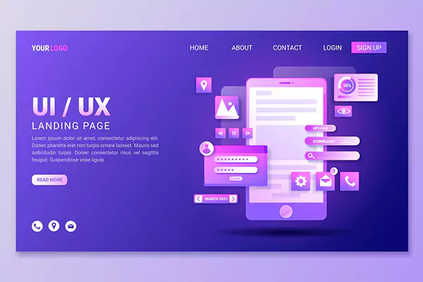 طراحی گرافیک سایت یا UIUX
