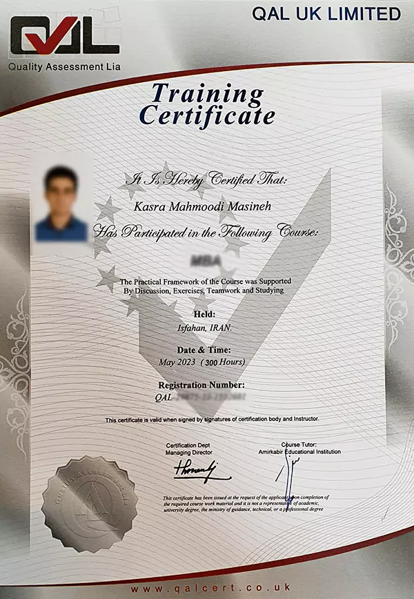 مدرک بین المللی QAL انگلستان