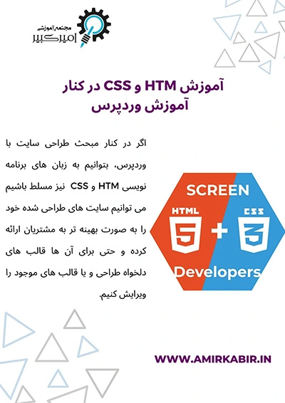 آموزش html و css در وردپرس